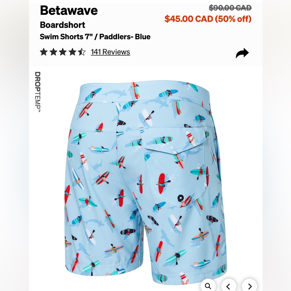 Betawave
Boardshort
Swim Shorts 7" / Paddlers- Blue